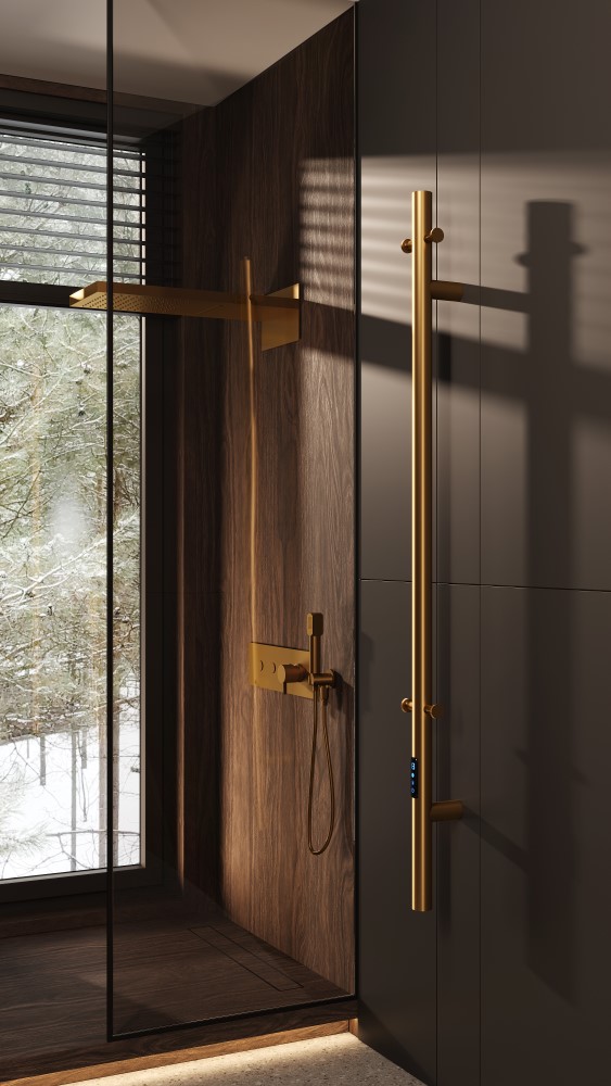 Полотенцесушитель электрический Uno MATT GOLD